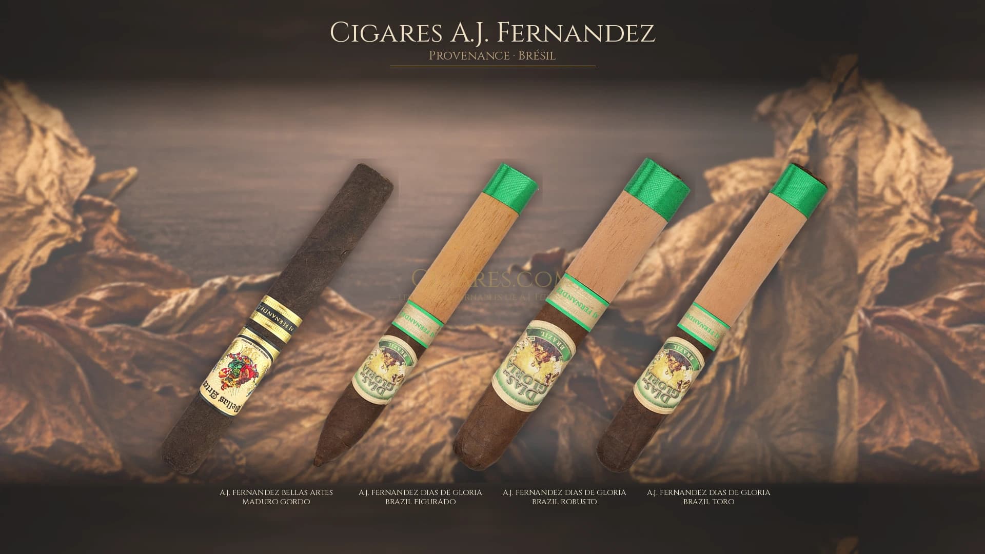 Top cigares A.J. Fernandez Bresil — les plus populaires