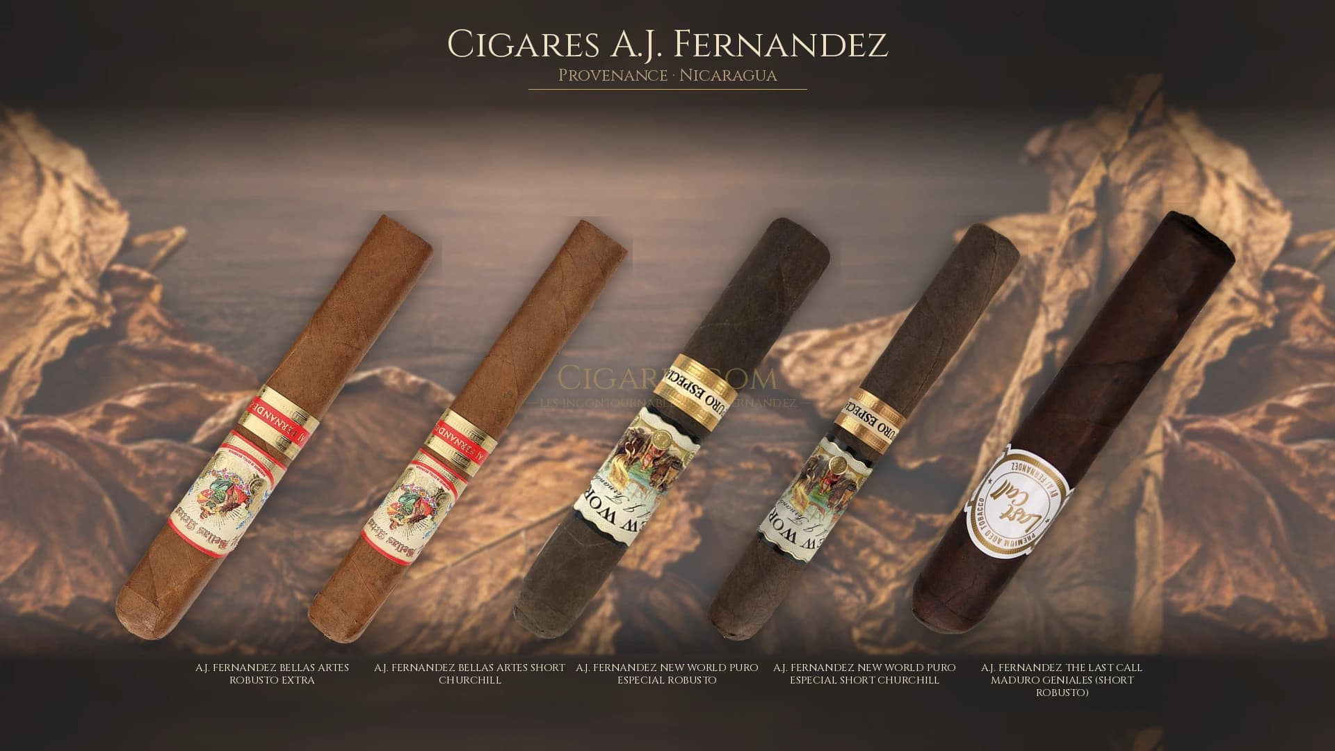 Top cigares A.J. Fernandez Nicaragua — les plus populaires