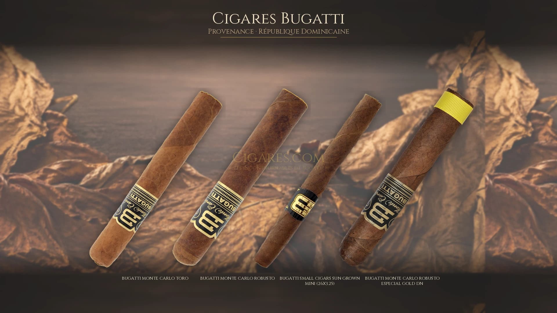 Top cigares Bugatti Republique Dominicaine — les plus populaires