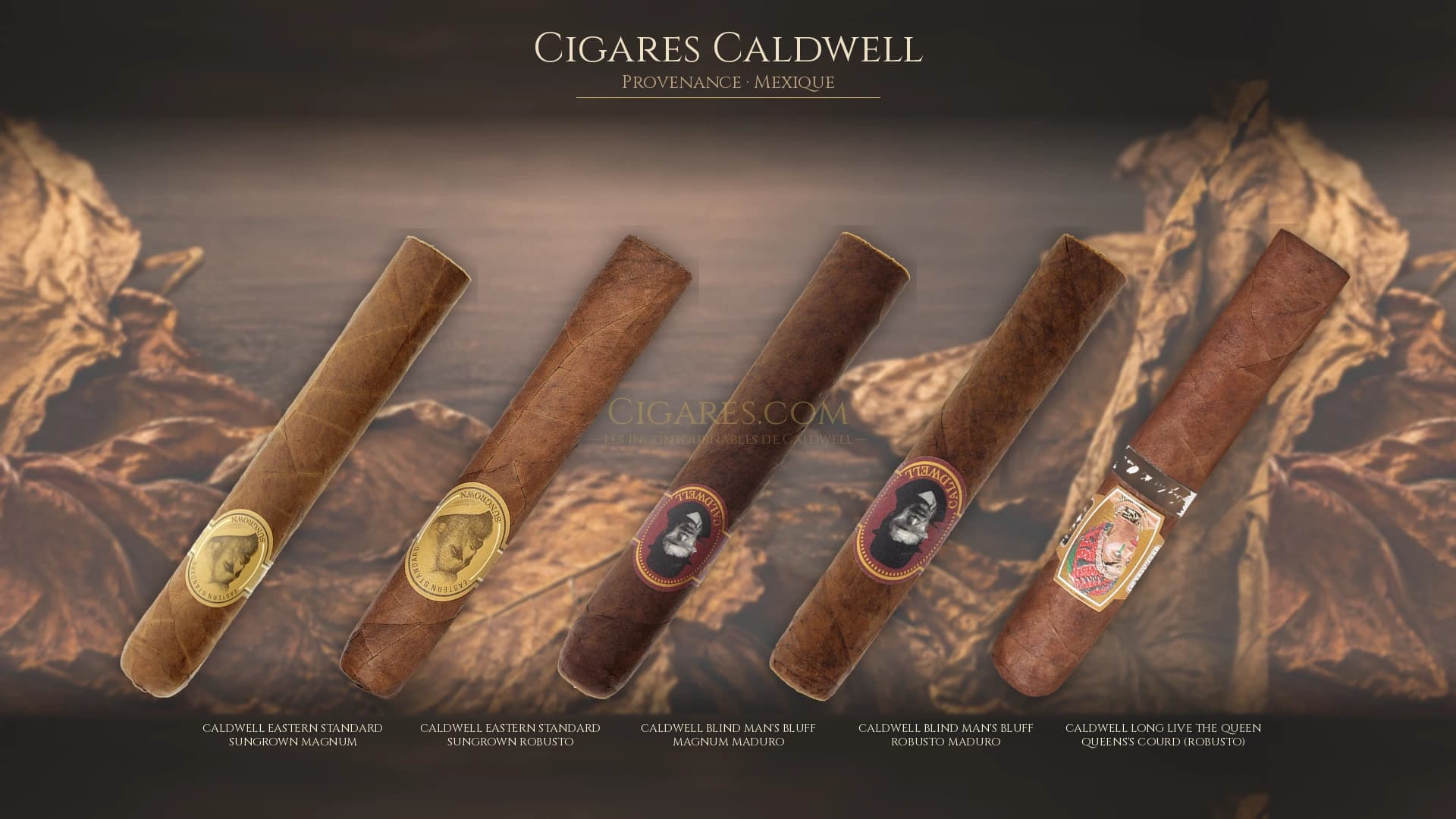 Top cigares Caldwell Mexique — les plus populaires