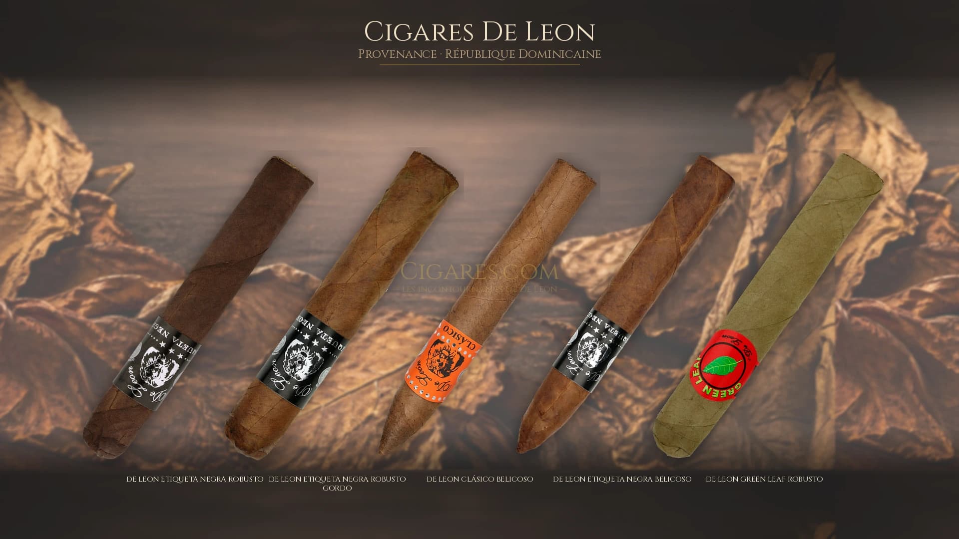 Top cigares De Leon Republique Dominicaine — les plus populaires
