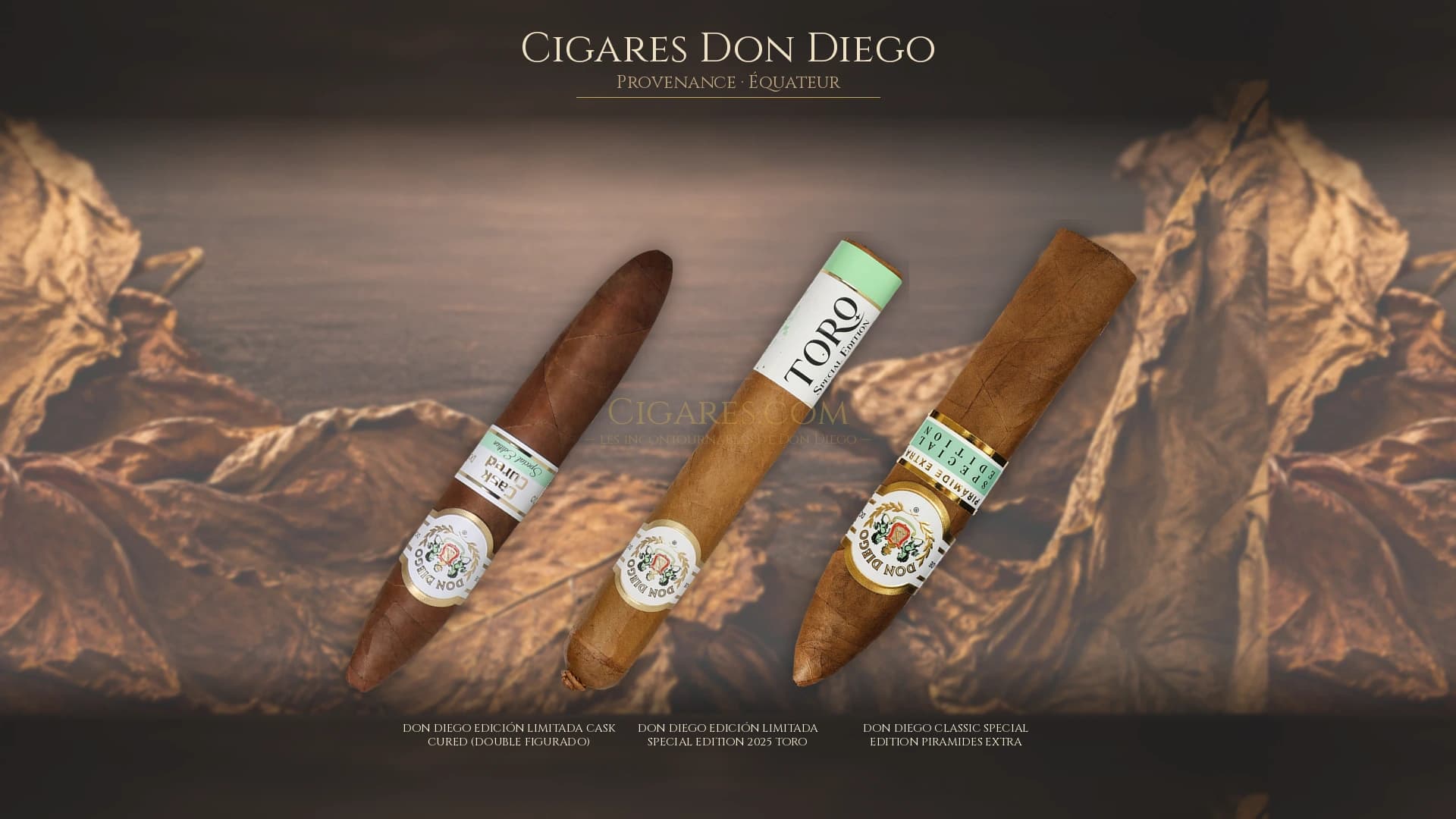 Top cigares Don Diego Equateur — les plus populaires