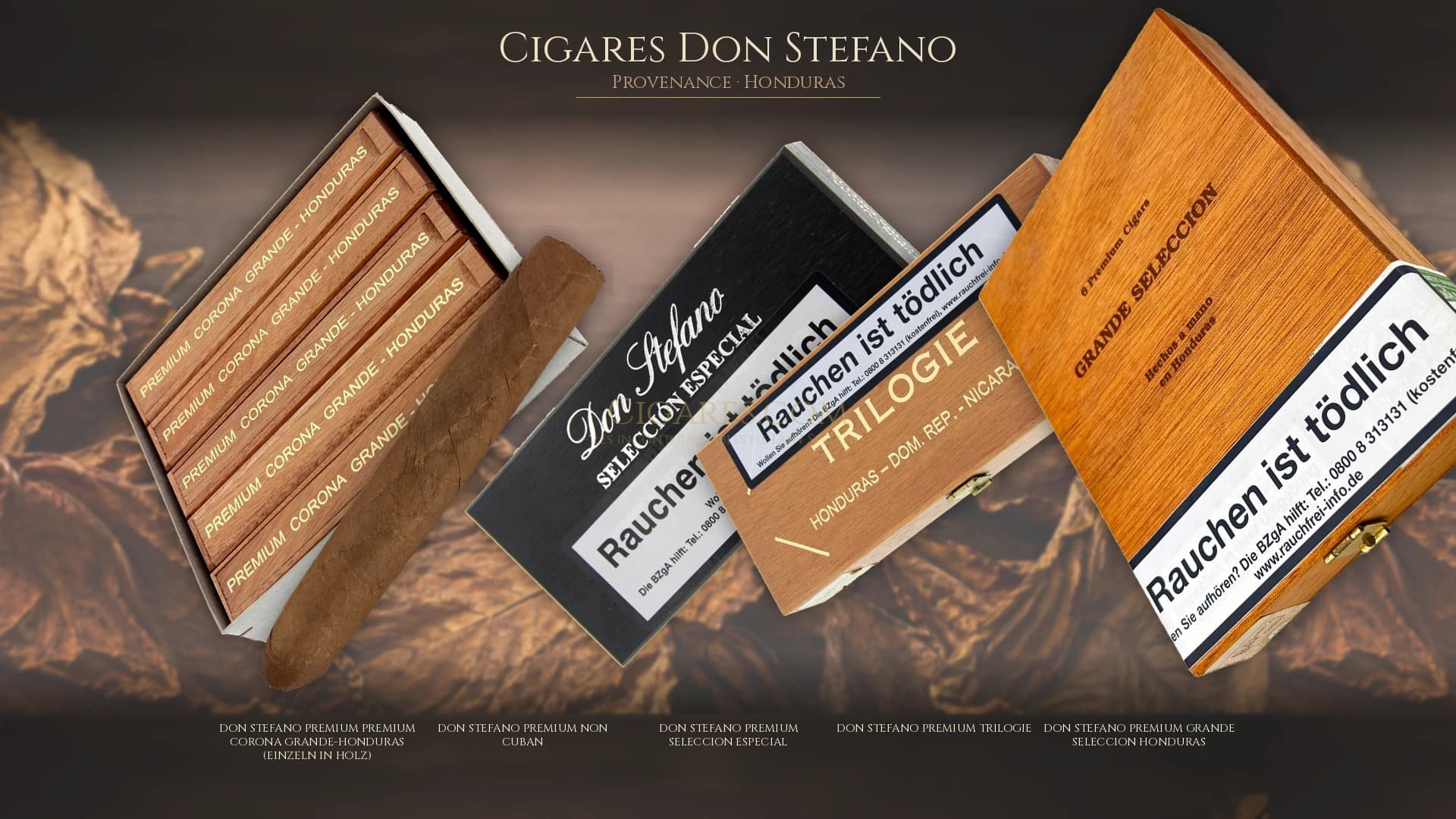 Top cigares Don Stefano Honduras — les plus populaires