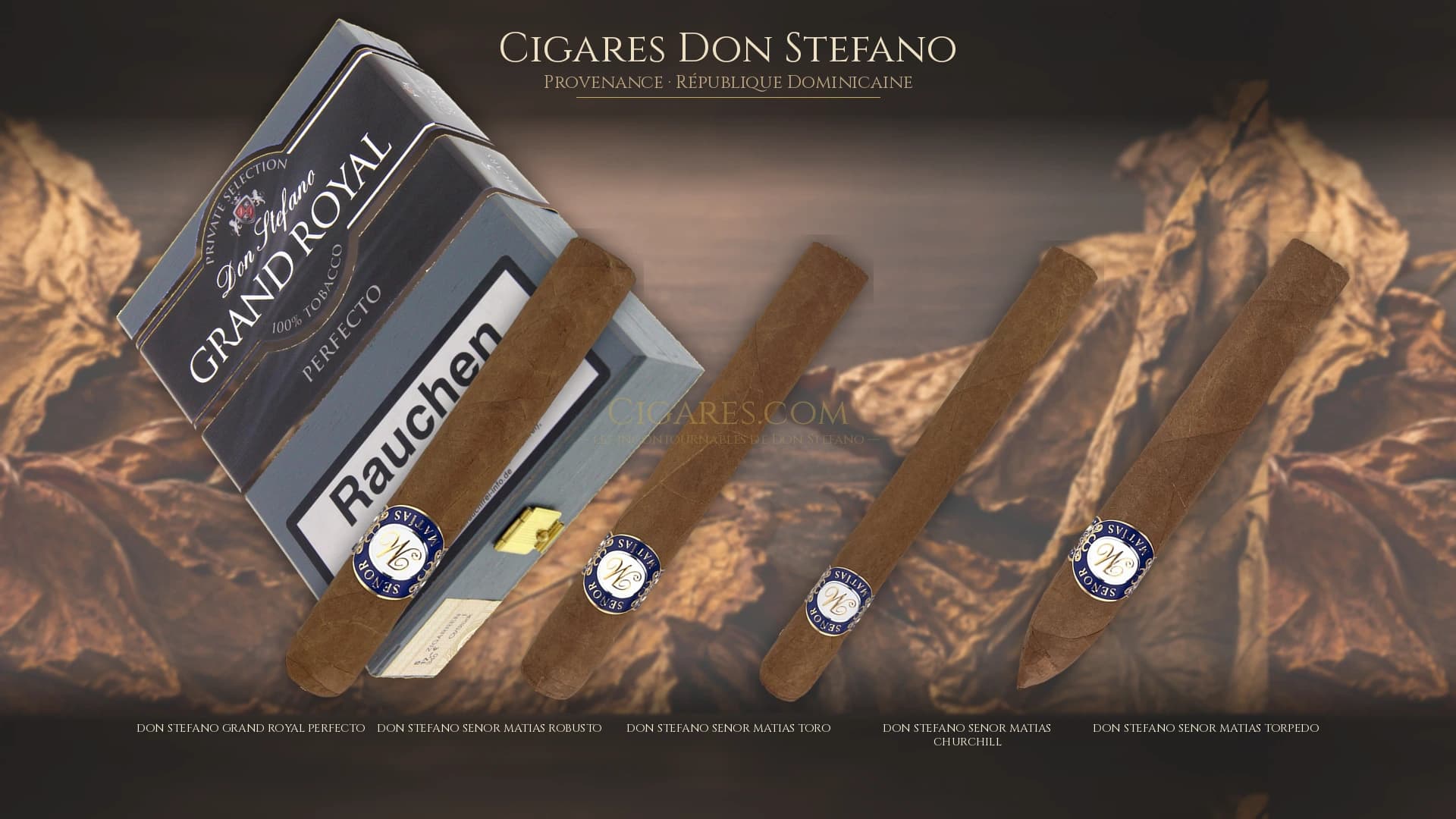 Top cigares Don Stefano Republique Dominicaine — les plus populaires