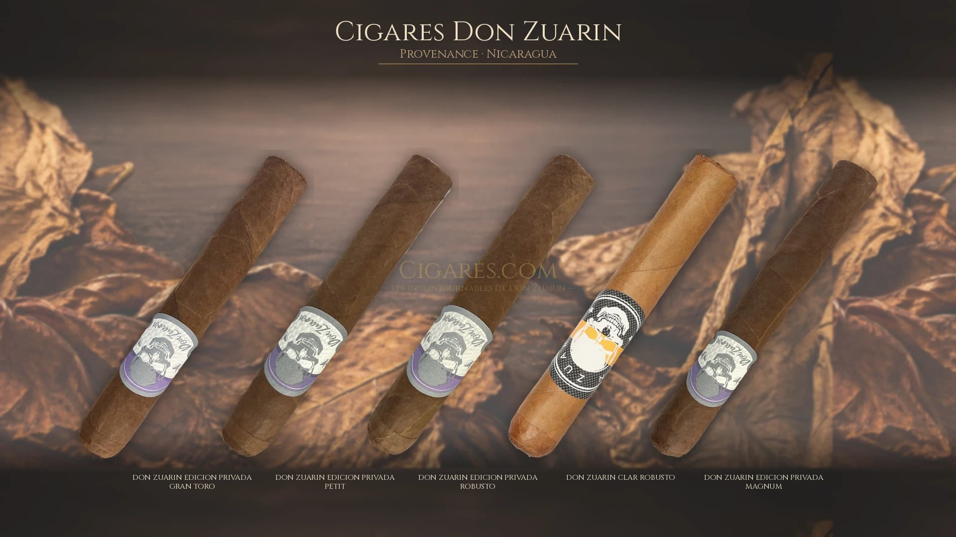 Top cigares Don Zuarin Nicaragua — les plus populaires