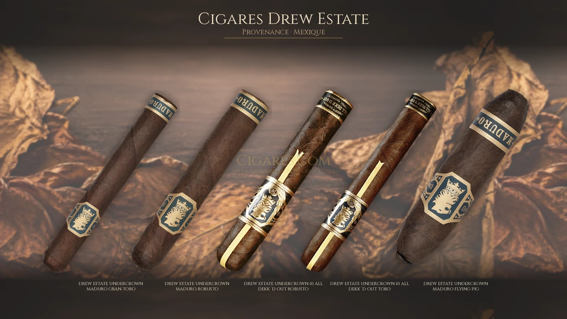 Top cigares Drew Estate Mexique — les plus populaires