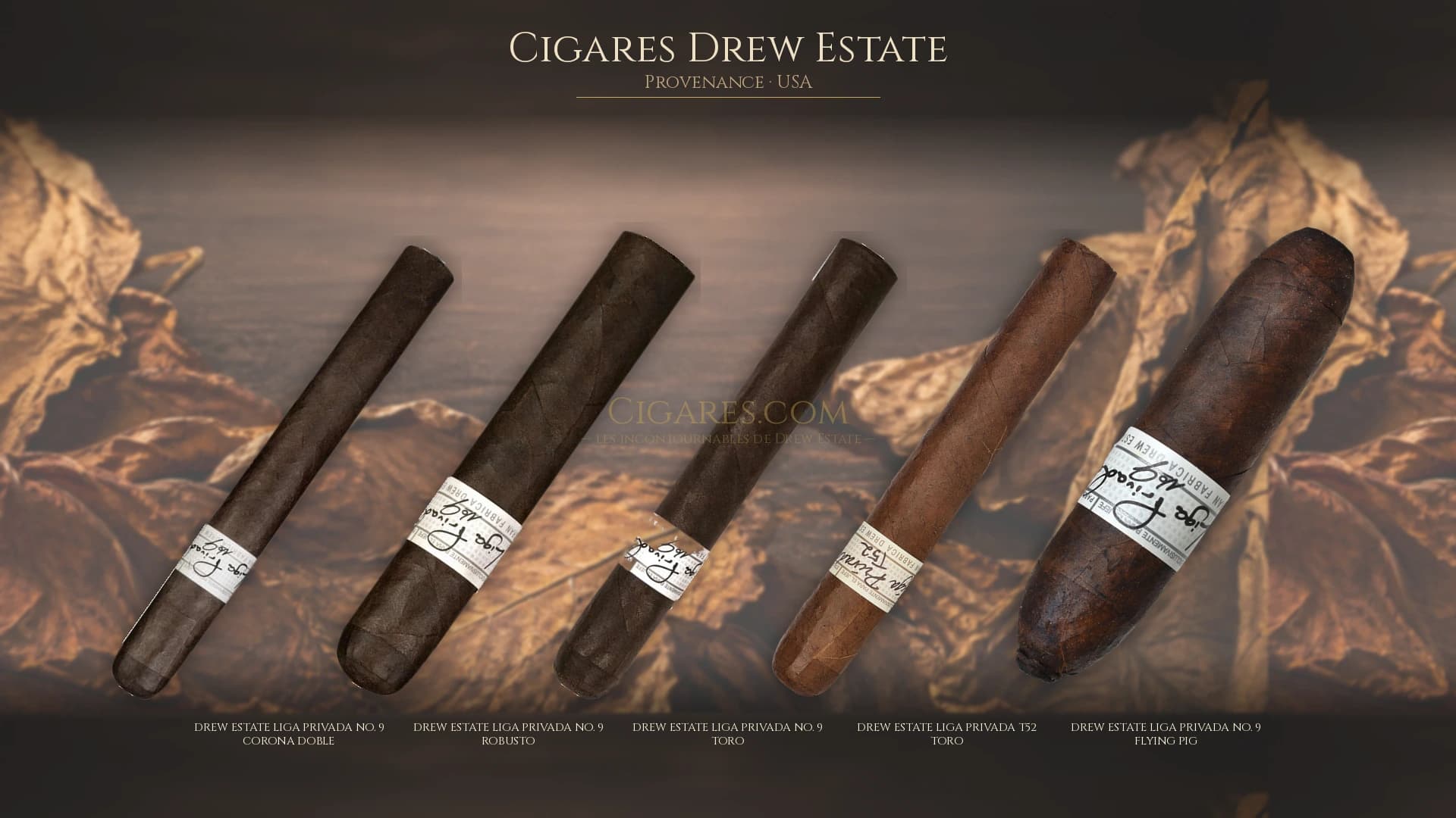 Top cigares Drew Estate Usa — les plus populaires