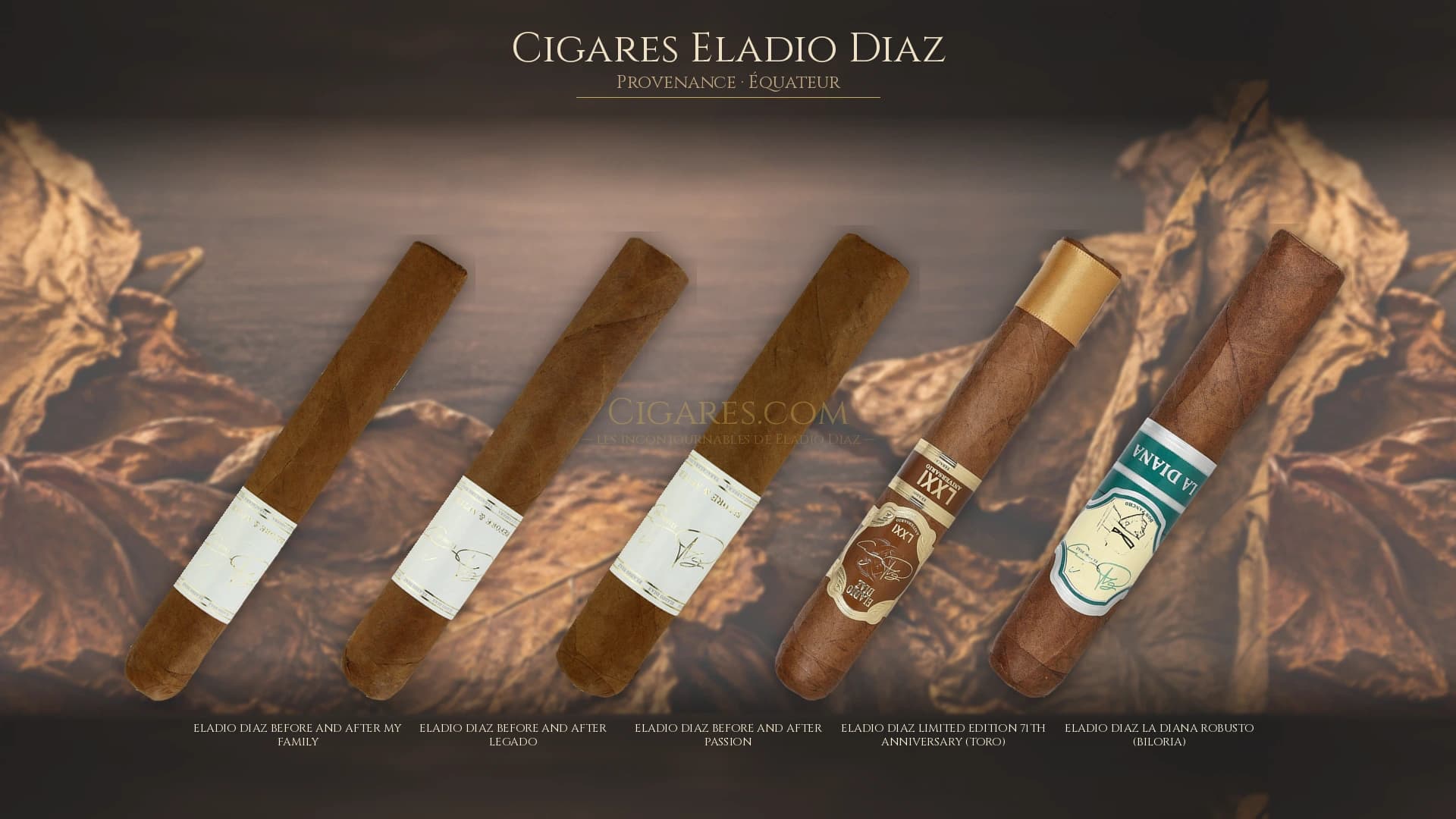 Top cigares Eladio Diaz Equateur — les plus populaires