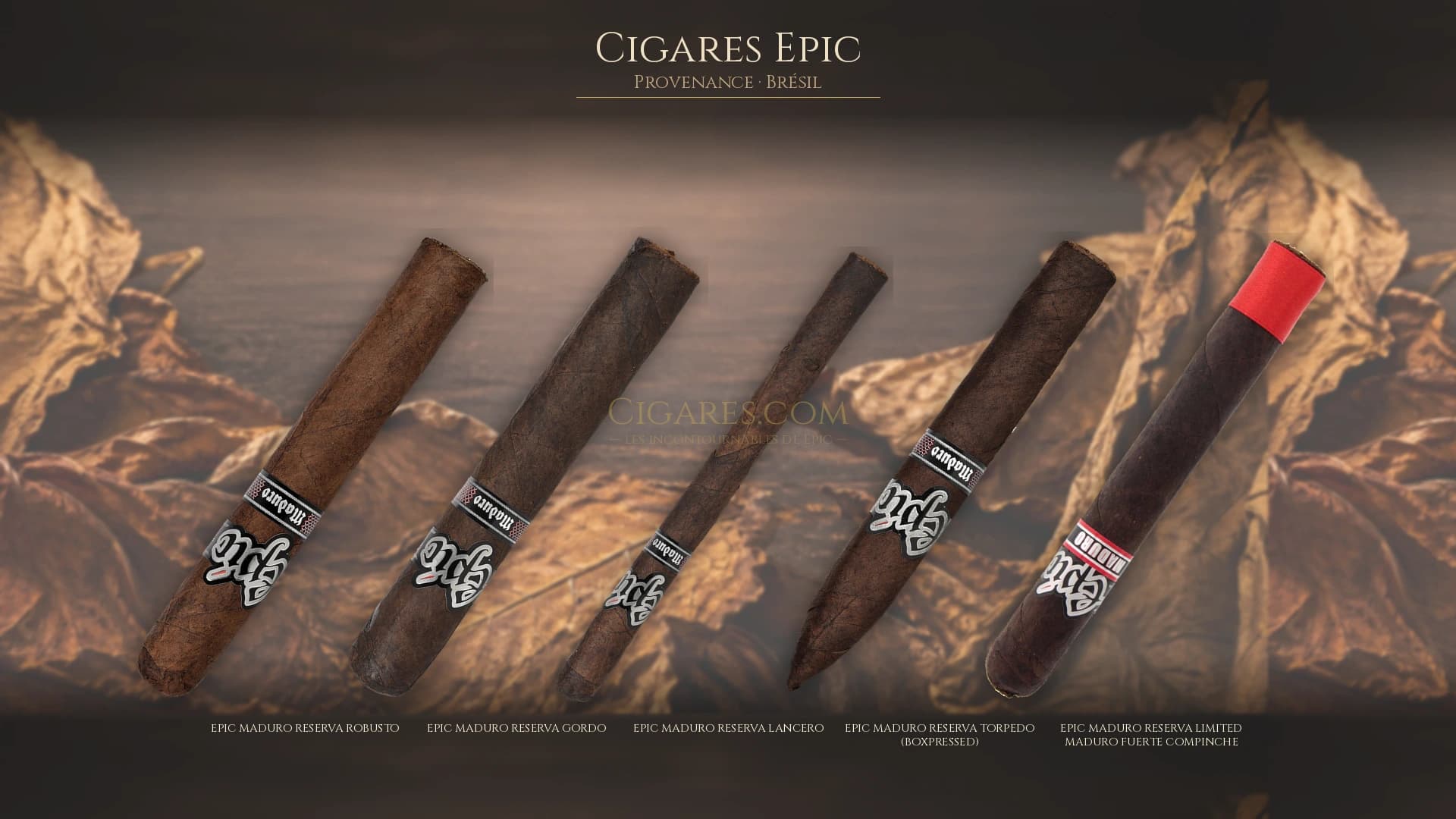 Top cigares Epic Bresil — les plus populaires