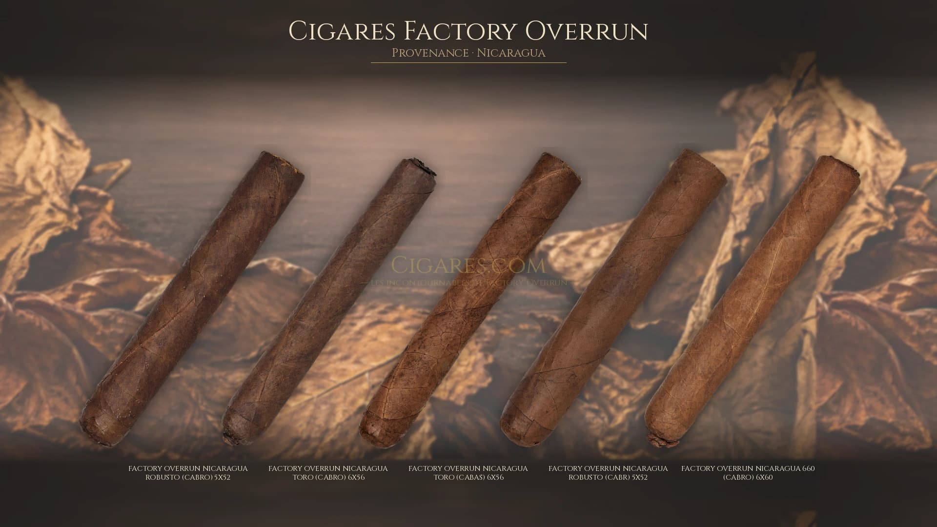 Top cigares Factory Overrun Nicaragua — les plus populaires