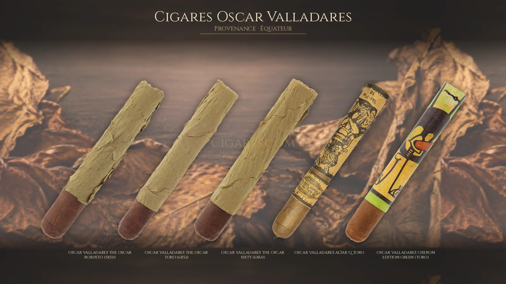 Top cigares Oscar Valladares Equateur — les plus populaires