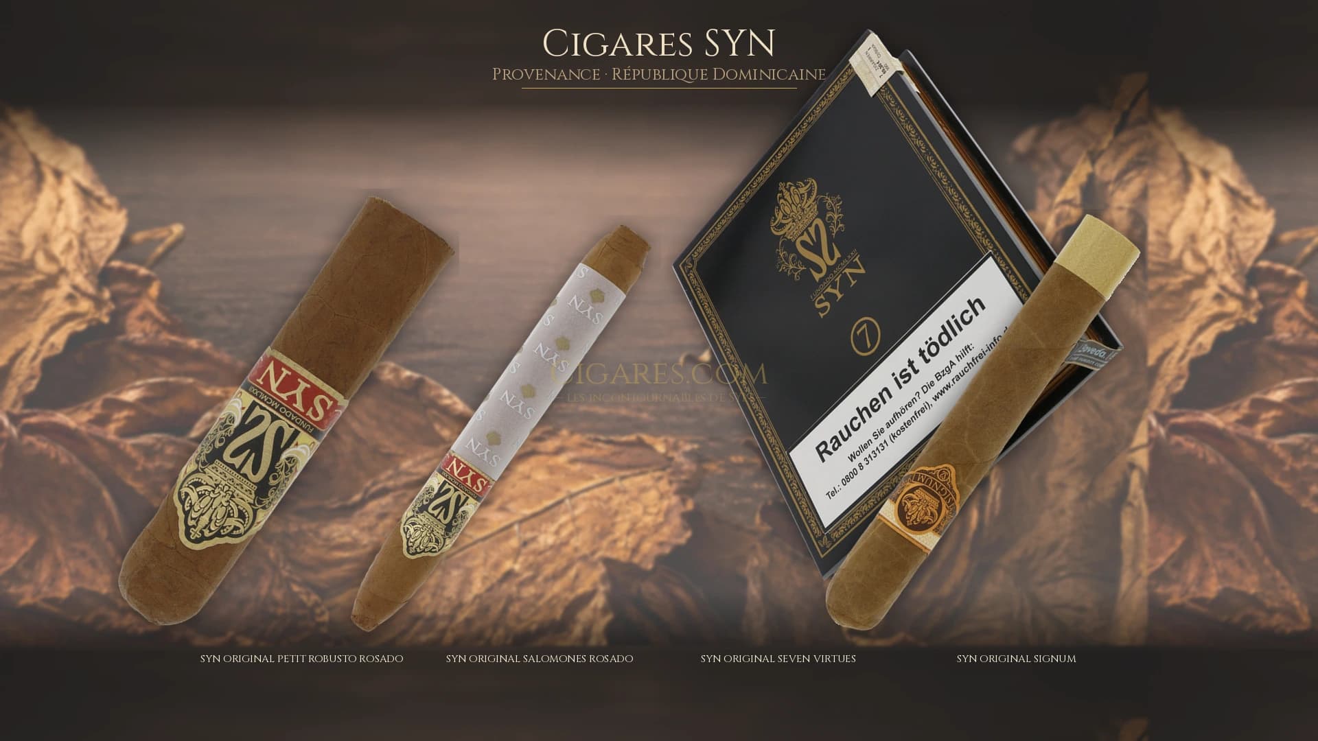 Top cigares SYN Republique Dominicaine — les plus populaires