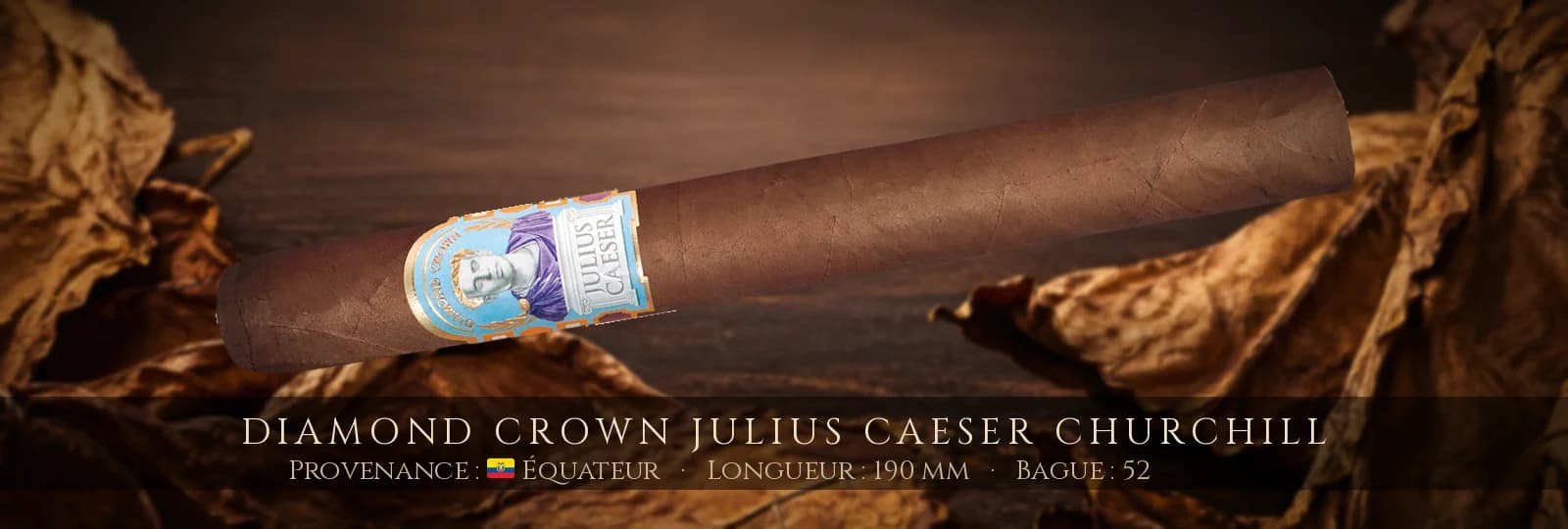 Diamond Crown Julius Caeser Churchill, cigare Diamond Crown, République Dominicaine