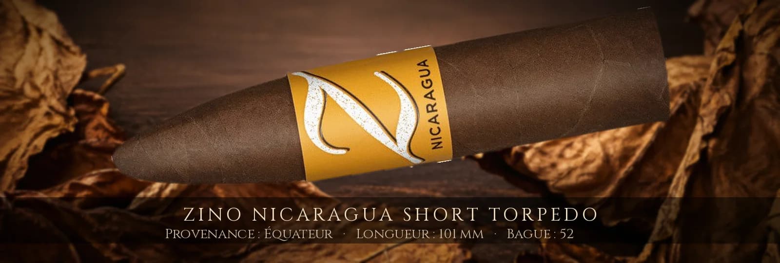 Zino Nicaragua Short Torpedo, cigare Zino, Petit Robusto, Honduras