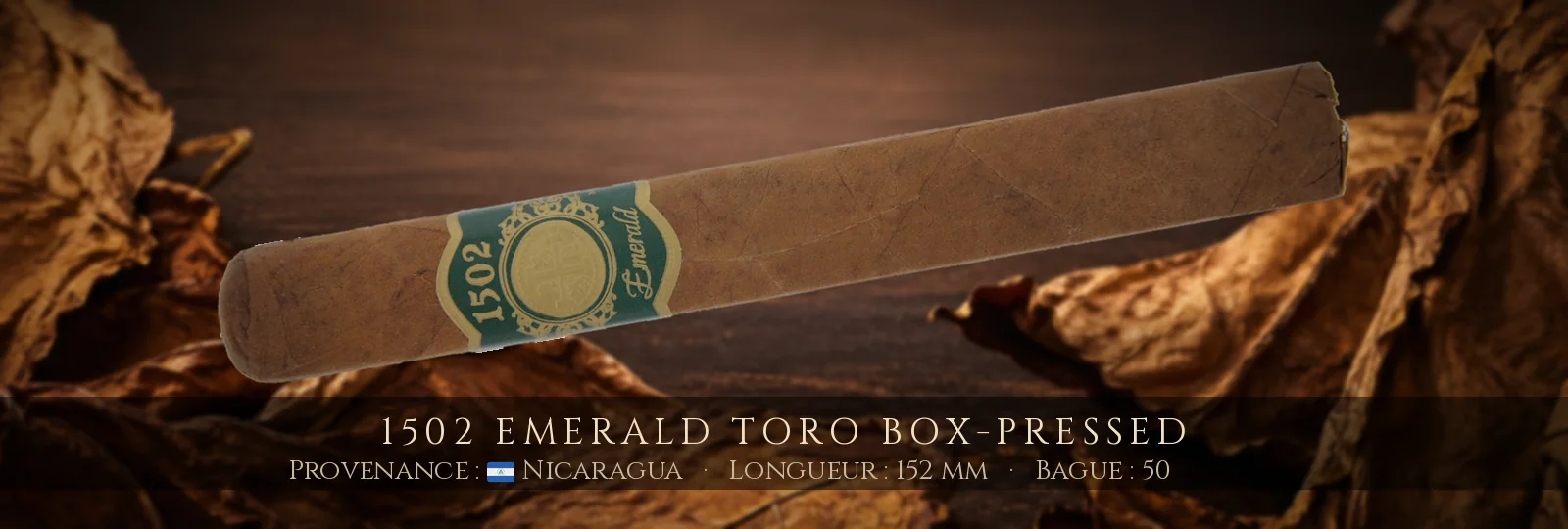 1502 Emerald Toro Box-Pressed — 1502 — Nicaragua