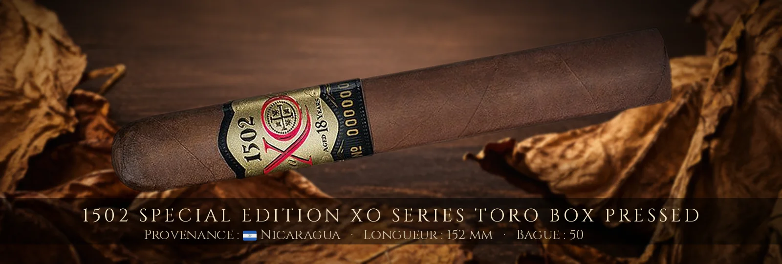 1502 Special Edition XO Series Toro Box Pressed — 1502 — Nicaragua