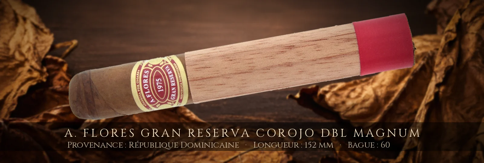 A. Flores Gran Reserva Corojo DBL Magnum — A. Flores — République Dominicaine