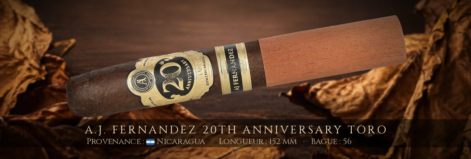A.J. Fernandez 20th Anniversary Toro — A.J. Fernandez — Nicaragua