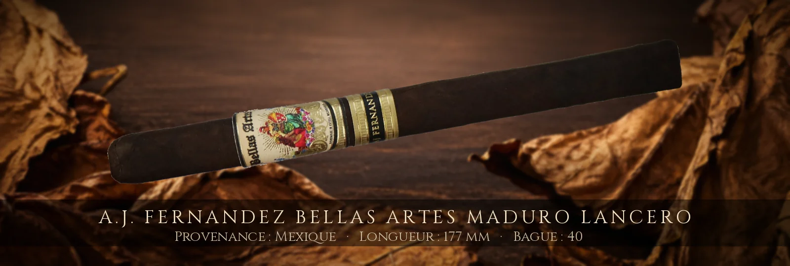 A.J. Fernandez Bellas Artes Maduro Lancero — A.J. Fernandez — Mexique