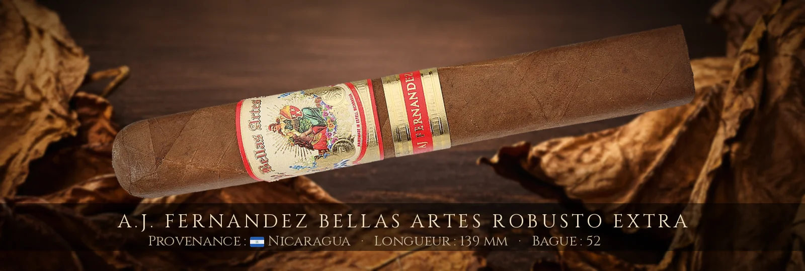 A.J. Fernandez Bellas Artes Robusto Extra — A.J. Fernandez — Nicaragua