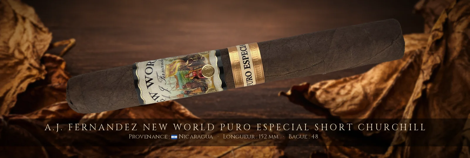 A.J. Fernandez New World Puro Especial Short Churchill