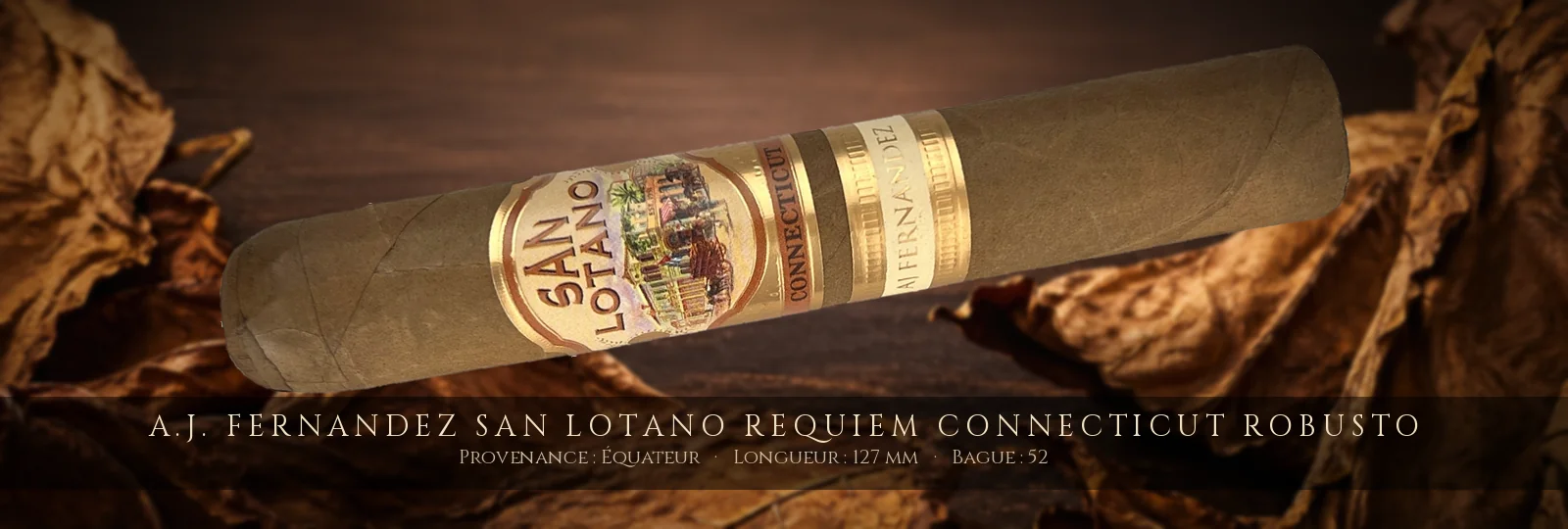 A.J. Fernandez San Lotano Requiem Connecticut Robusto — A.J. Fernandez — Équateur