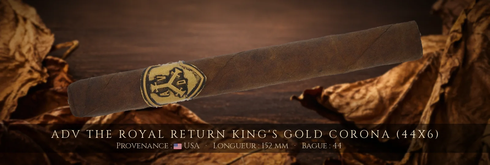 ADV The Royal Return King's Gold Corona (44x6) — ADV — USA