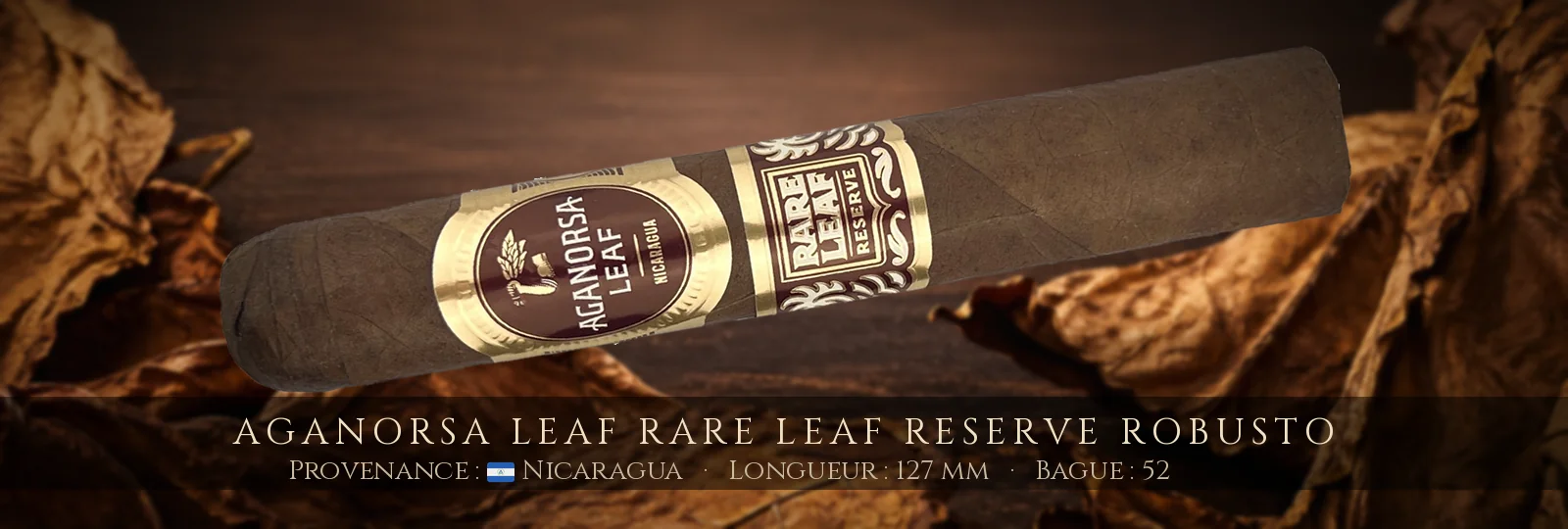 Aganorsa Leaf Rare Leaf Reserve Robusto — Aganorsa Leaf — Nicaragua