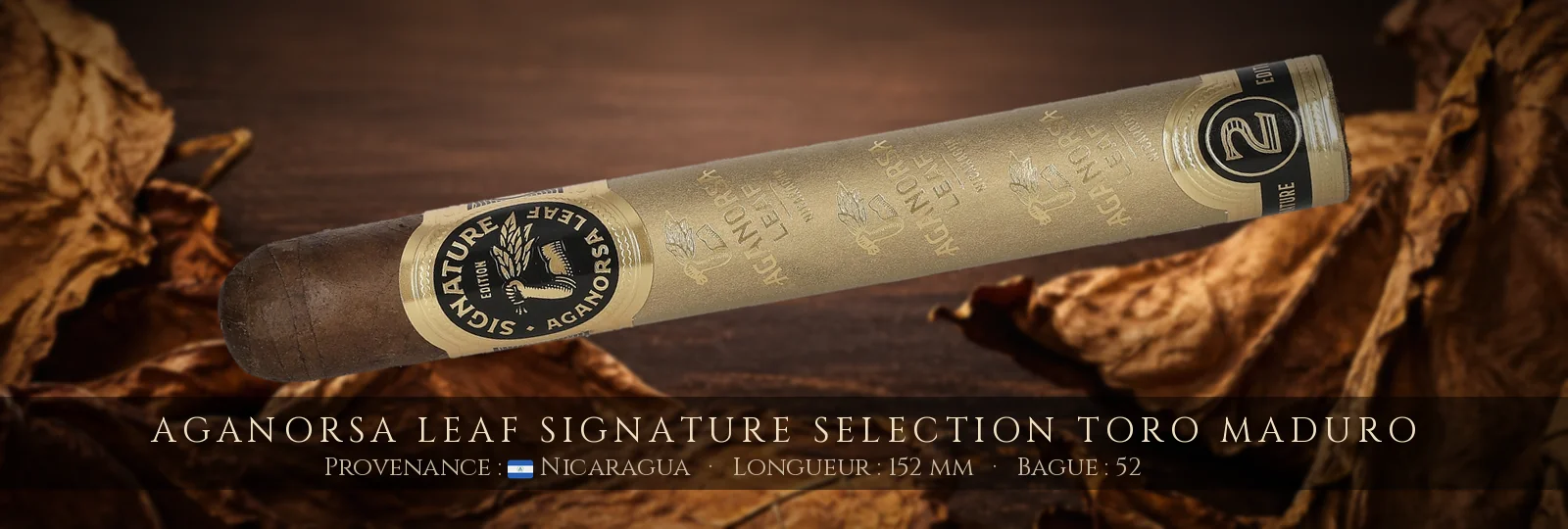 Aganorsa Leaf Signature Selection Toro Maduro — Aganorsa Leaf — Nicaragua