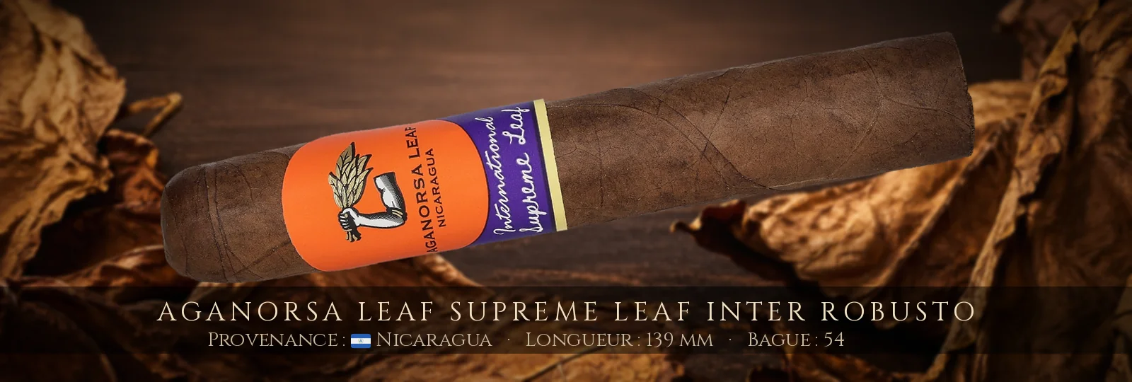 Aganorsa Leaf Supreme Leaf Inter Robusto — Aganorsa Leaf — Nicaragua