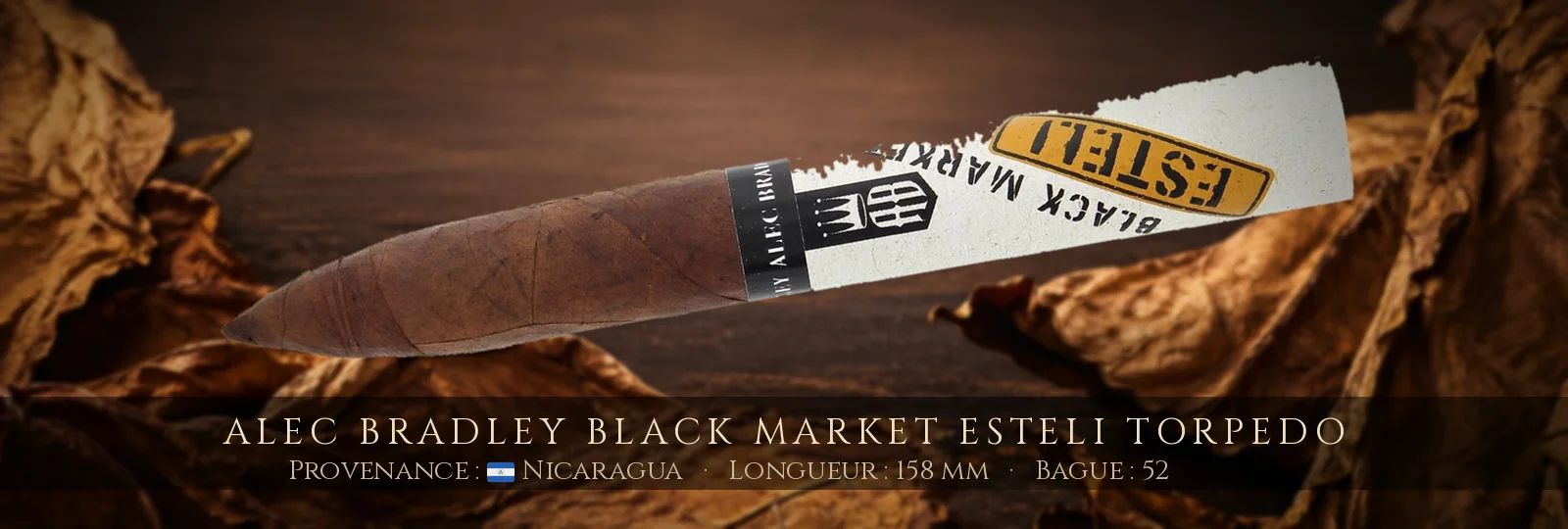 Alec Bradley Black Market Esteli Torpedo