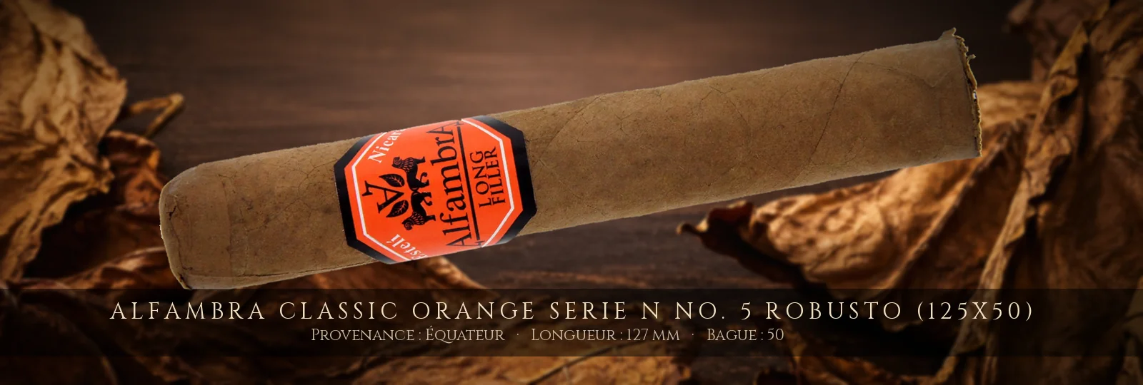 Alfambra Classic Orange Serie N No. 5 Robusto (125x50) — Alfambra — Équateur