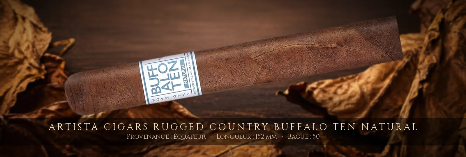 Artista Cigars Rugged Country Buffalo Ten NATURAL — Artista Cigars — Équateur