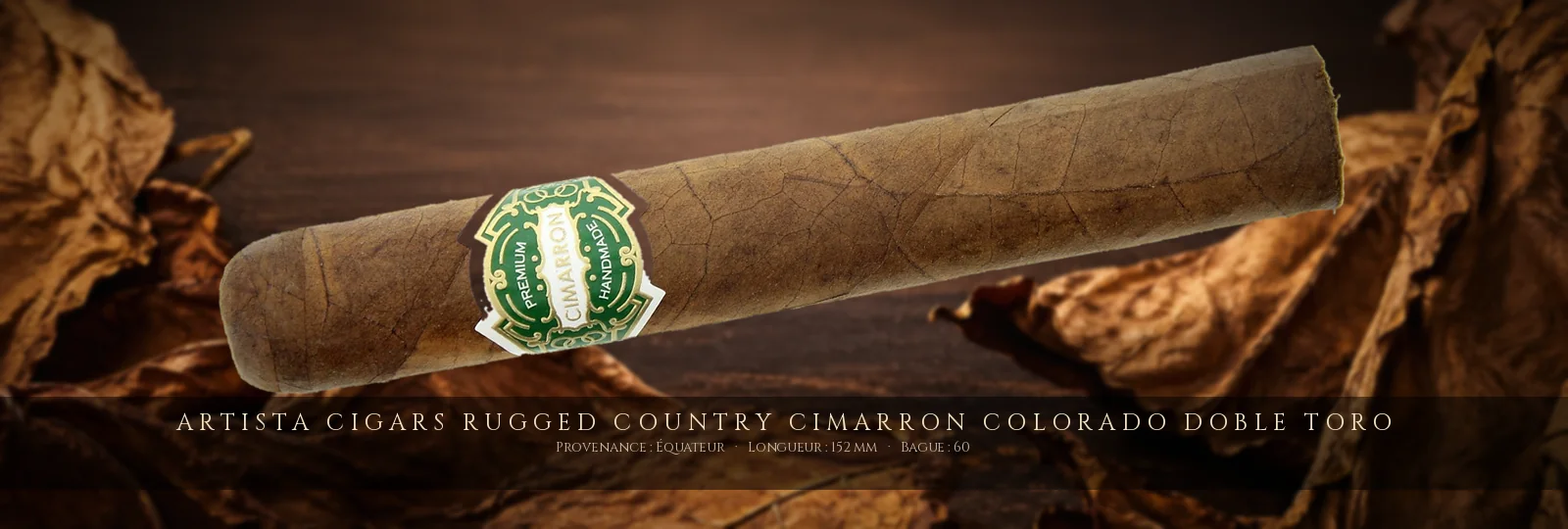 Artista Cigars Rugged Country Cimarron Colorado Doble Toro — Artista Cigars — Équateur
