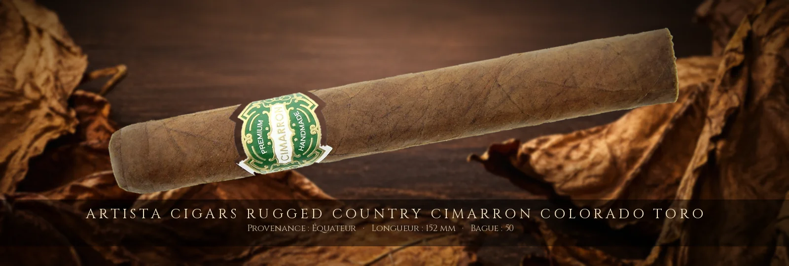 Artista Cigars Rugged Country Cimarron Colorado Toro — Artista Cigars — Équateur