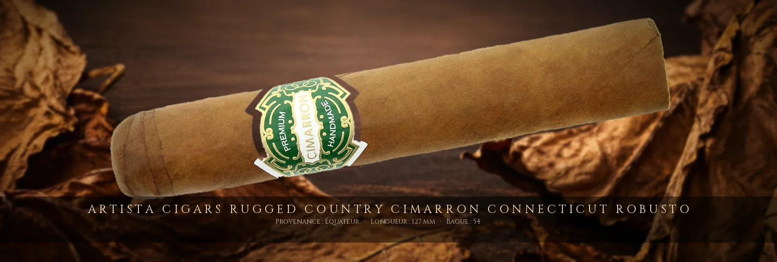 Artista Cigars Rugged Country Cimarron Connecticut Robusto — Artista Cigars — Équateur