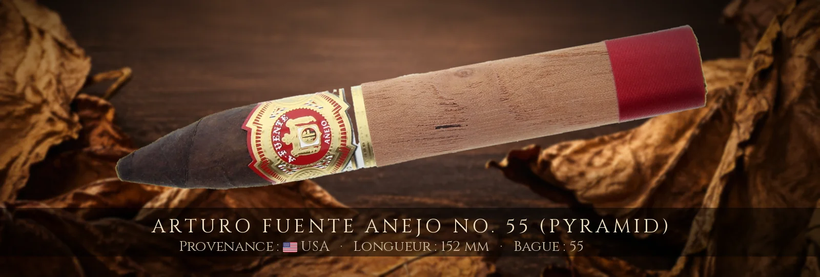 Arturo Fuente Anejo No. 55 (Pyramid) — Arturo Fuente — USA