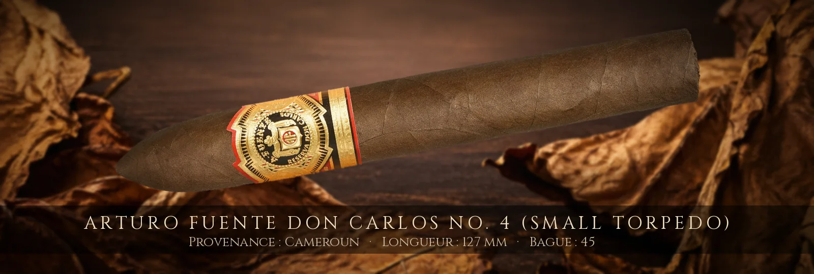 Arturo Fuente Don Carlos No. 4 (Small Torpedo)