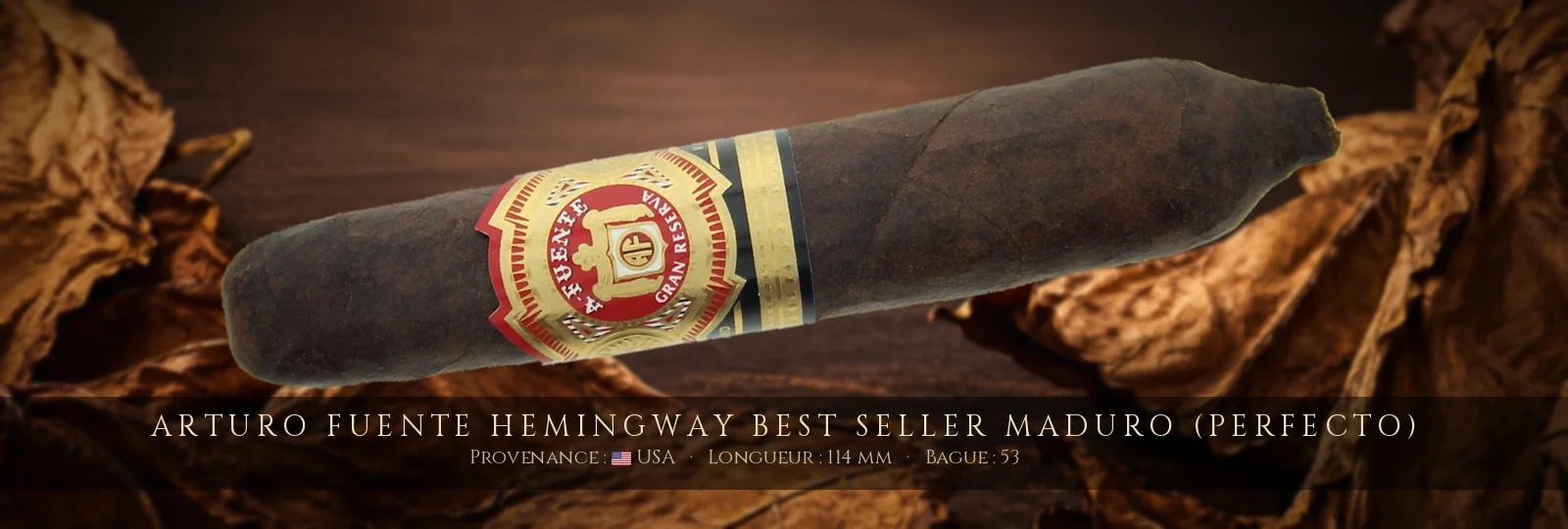 Arturo Fuente Hemingway Best Seller Maduro (Perfecto) — Arturo Fuente — USA