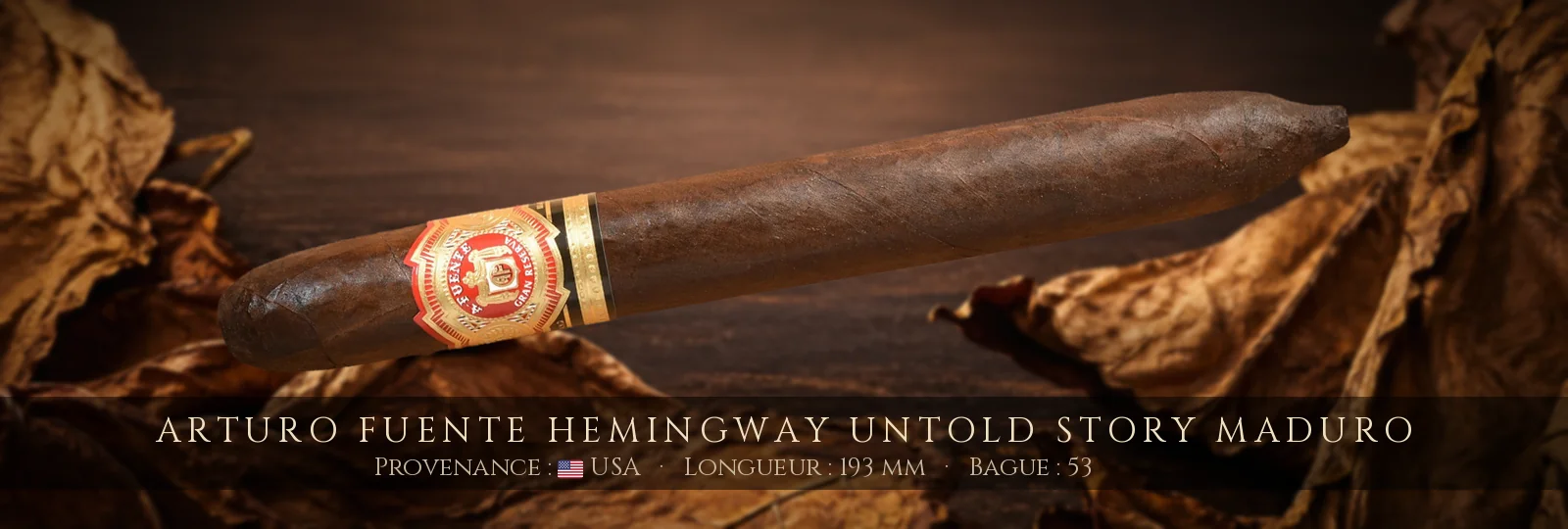 Arturo Fuente Hemingway Untold Story Maduro — Arturo Fuente — USA