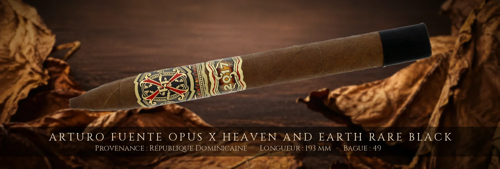 Arturo Fuente Opus X Heaven and Earth Rare Black — Arturo Fuente — République Dominicaine