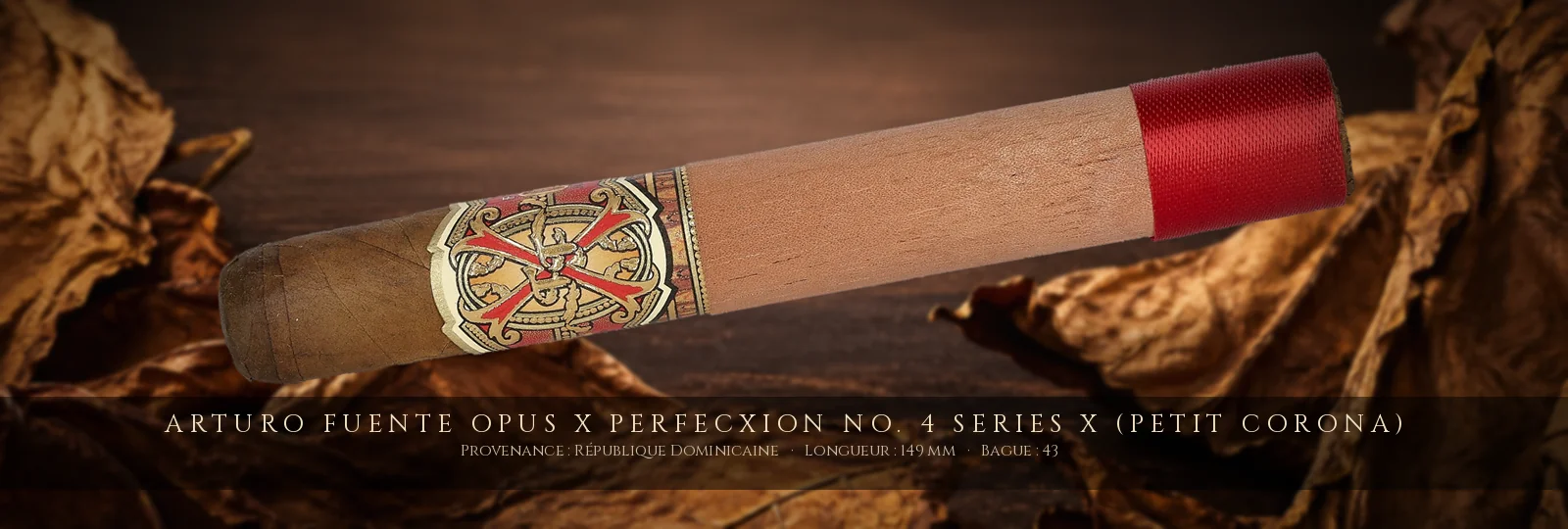 Arturo Fuente Opus X Perfecxion No. 4 Series X (Petit Corona) — Arturo Fuente — République Dominicaine