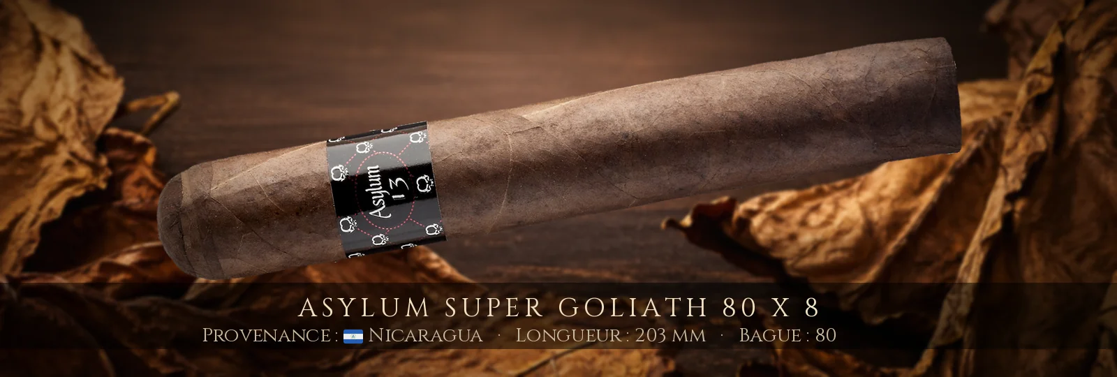 Asylum Super Goliath 80 x 8 — Asylum — Nicaragua