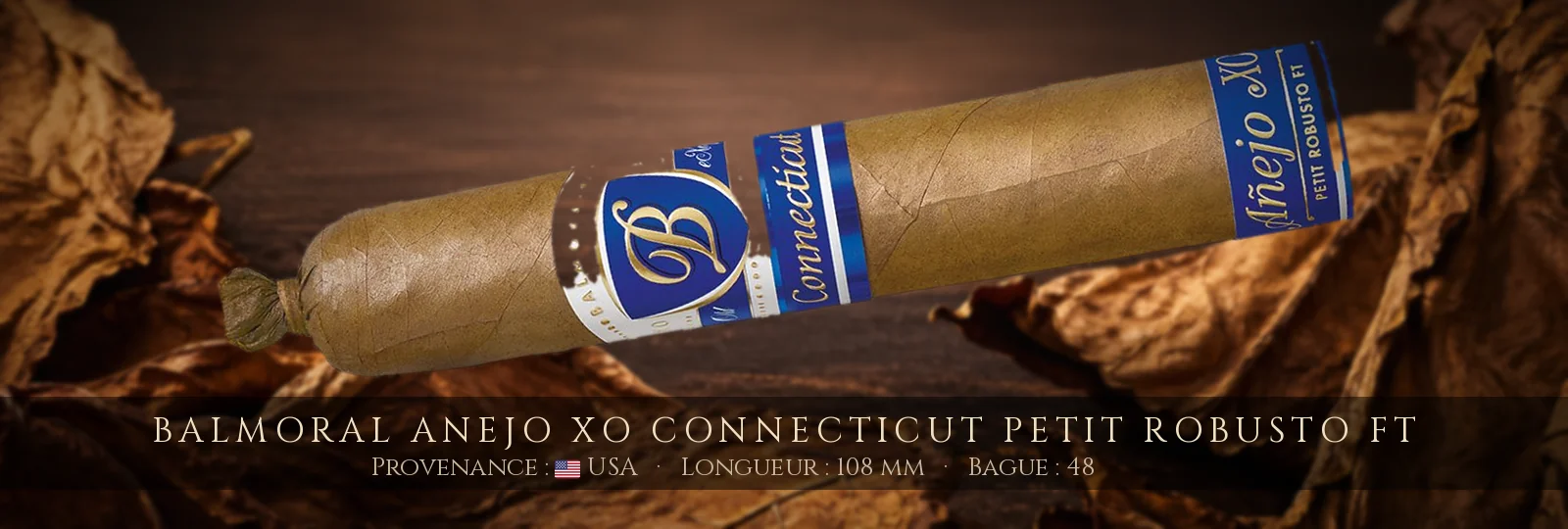 Balmoral Anejo XO Connecticut Petit Robusto FT — Balmoral — USA