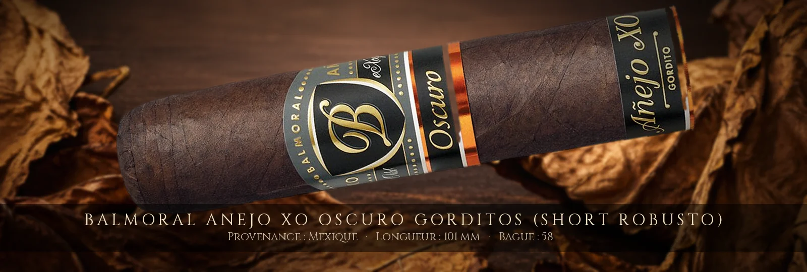 Balmoral Anejo XO Oscuro Gorditos (Short Robusto) — Balmoral — Mexique