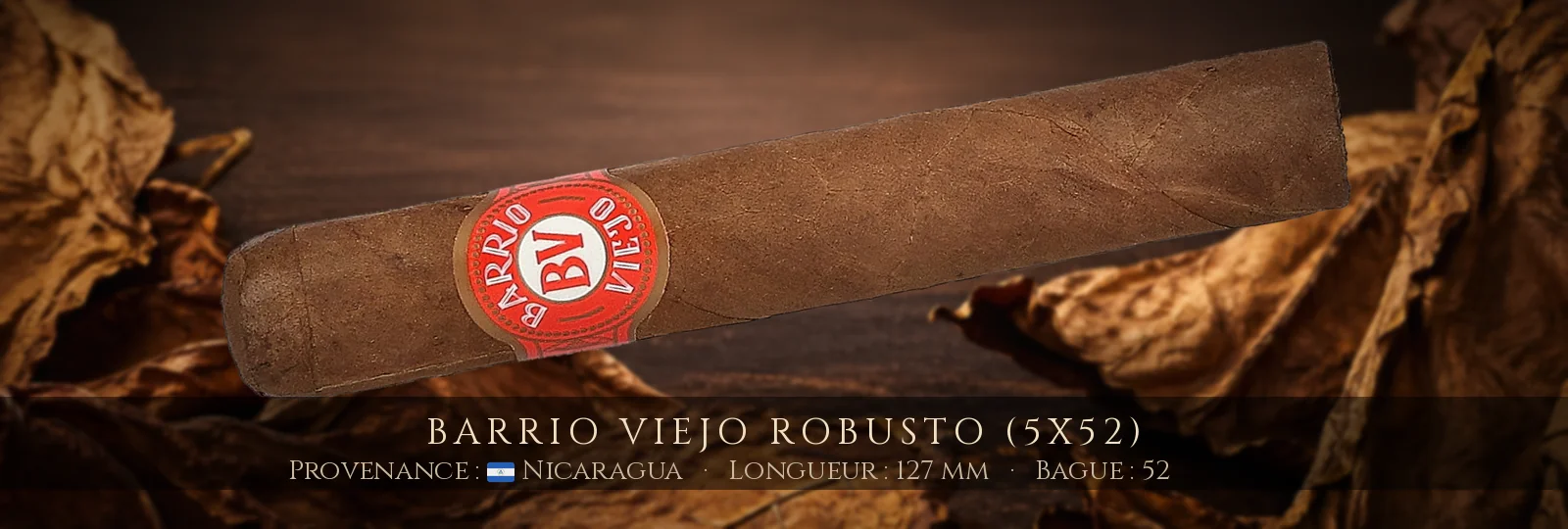 Barrio Viejo Robusto (5x52) — Barrio Viejo — Nicaragua