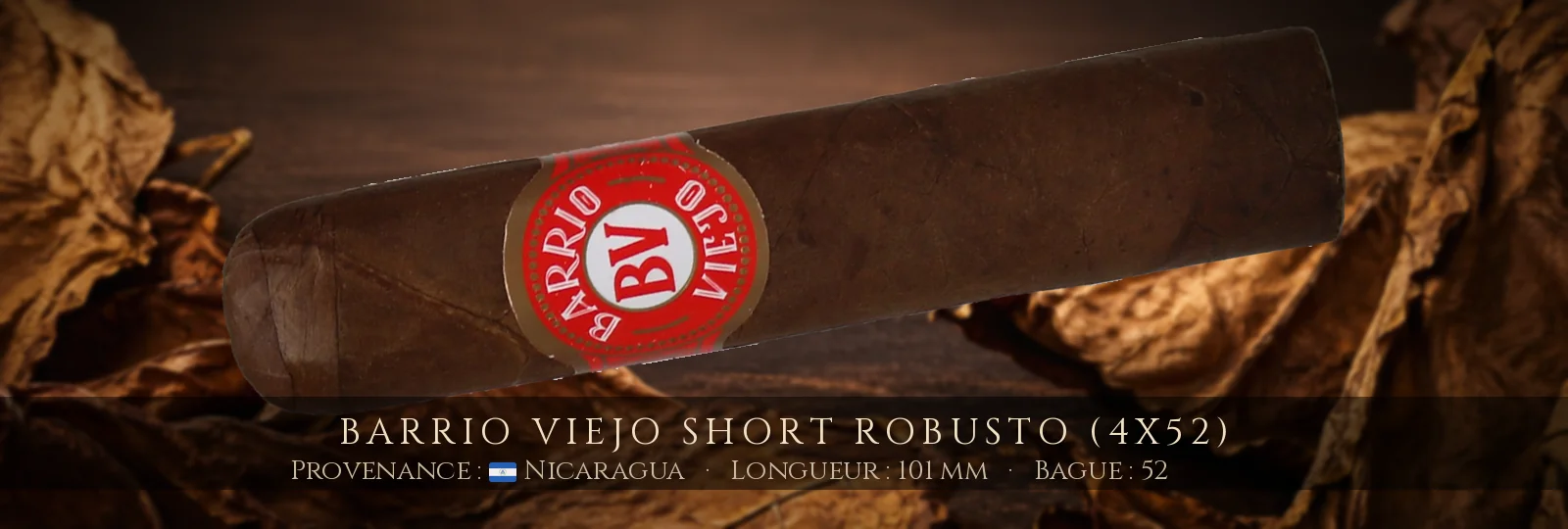 Barrio Viejo Short Robusto (4x52) — Barrio Viejo — Nicaragua
