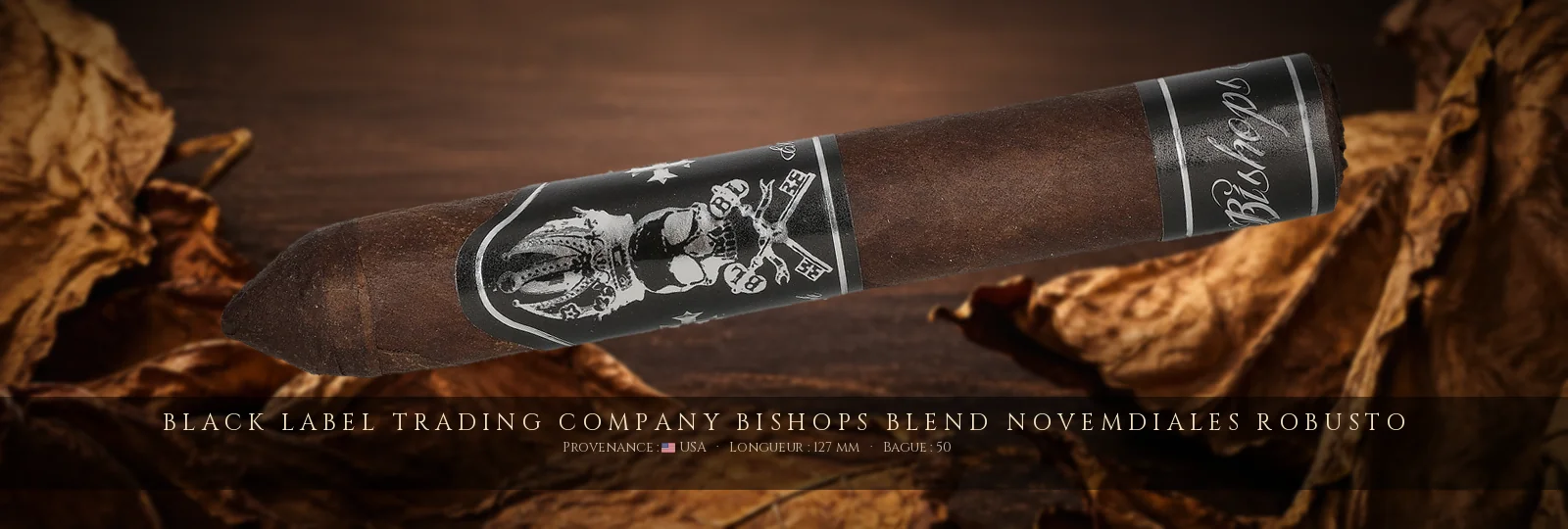 Black Label Trading Company Bishops Blend Novemdiales Robusto — Black Label Trading Company — USA