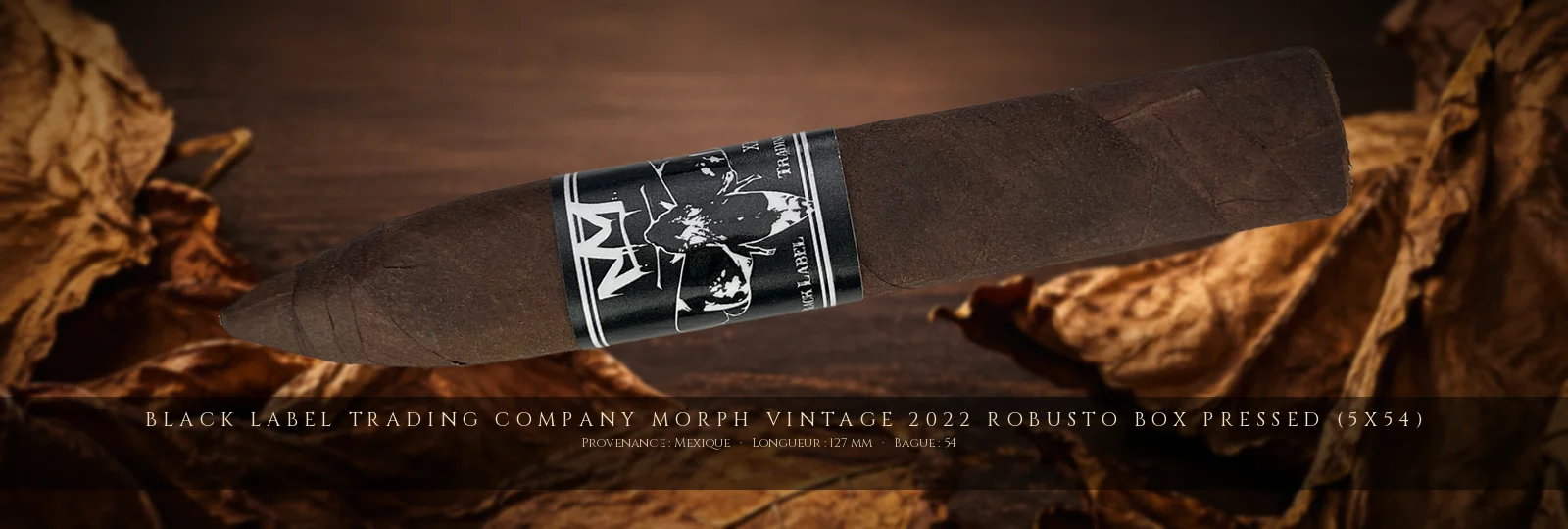 Black Label Trading Company Morph Vintage 2022 Robusto Box Pressed (5x54) — Black Label Trading Company — Mexique