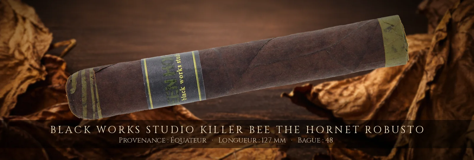 Black Works Studio Killer Bee The Hornet Robusto — Black Works Studio — Équateur
